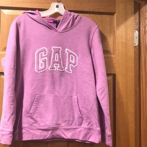 Large GAP hooded sweatshirt heathered purple